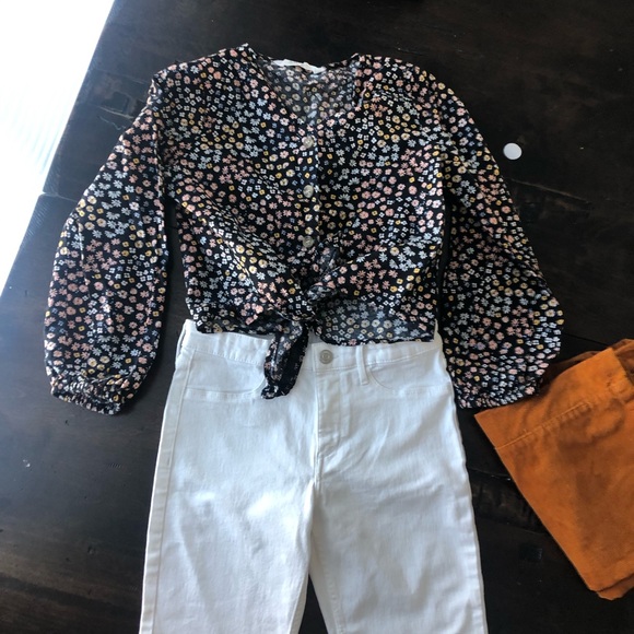 Brand new white skinny jeans with stretch girls size 8/9 - Picture 4 of 4